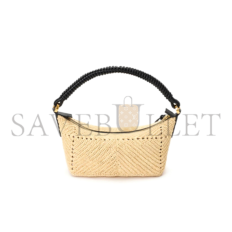 LOEWE CALA MINI BAG IN CLASSIC CALFSKIN AND RAFFIA A120HPLX15 (26*13*10cm)